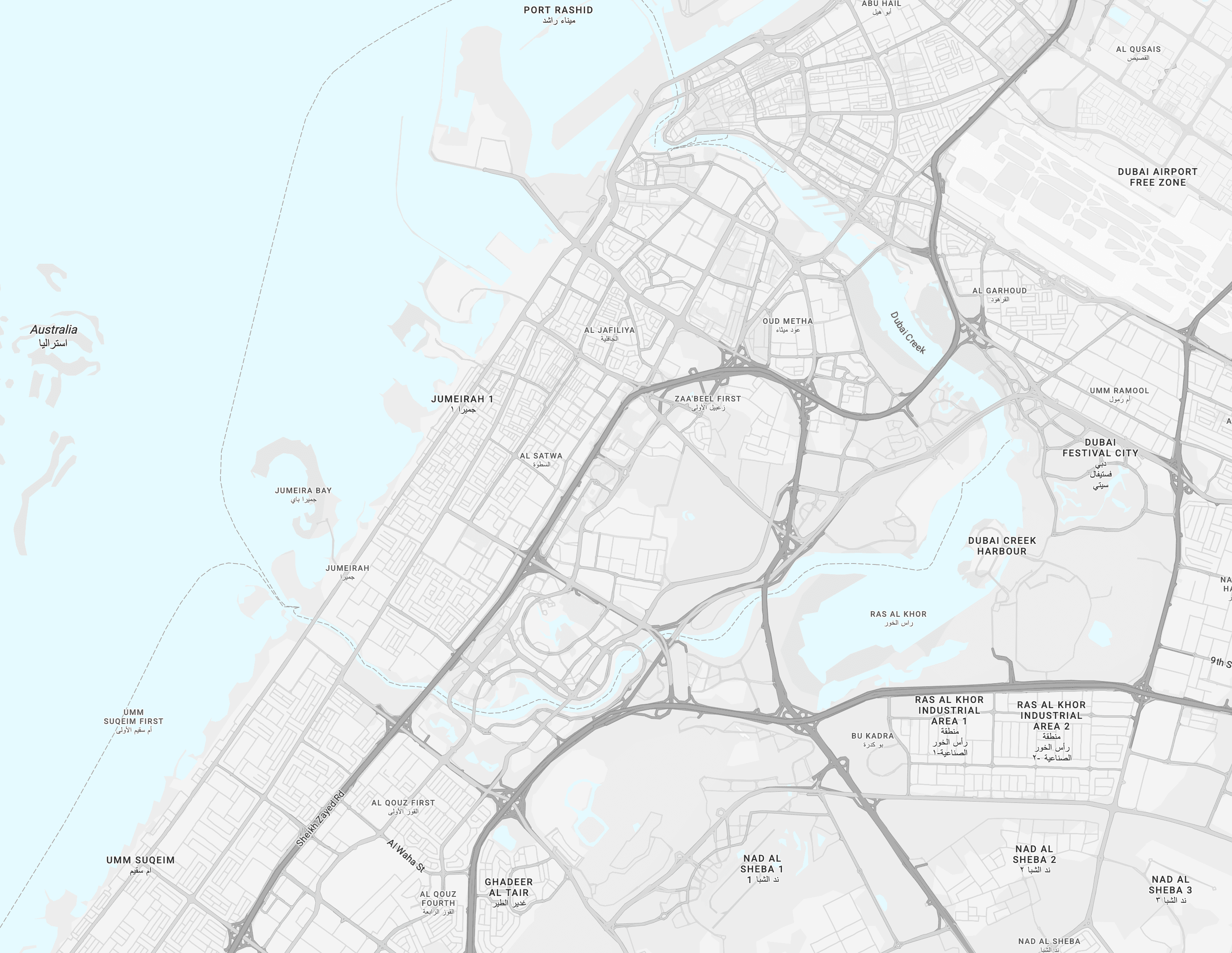 dubai map